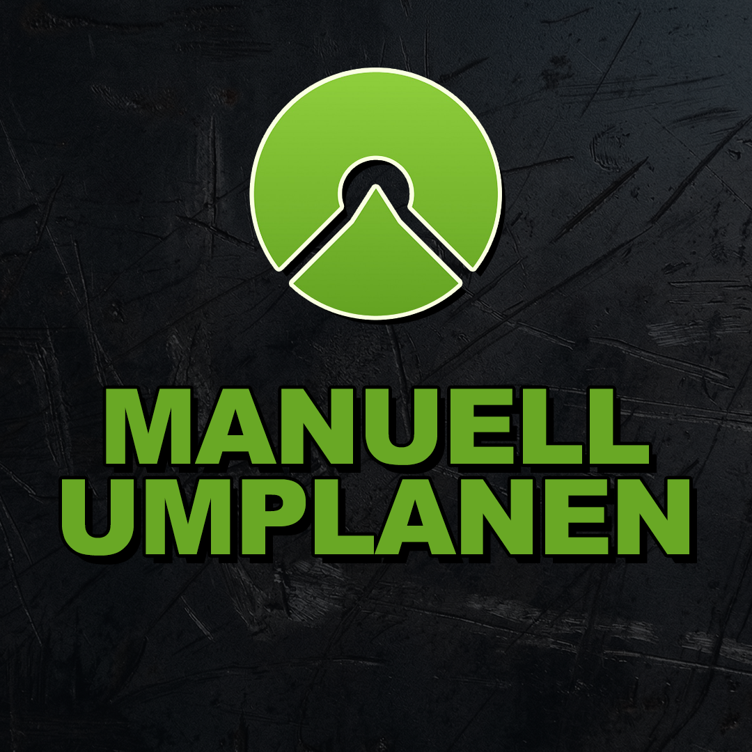 Komoot manuelles Umplanen