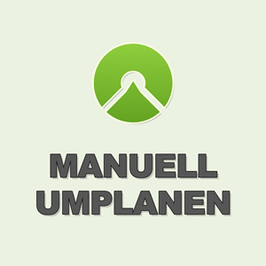 Komoot manuelles Umplanen